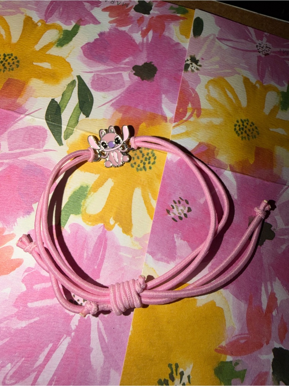 Kids Pink Adjustable Charm Bracelet - Cute Animal Accent
